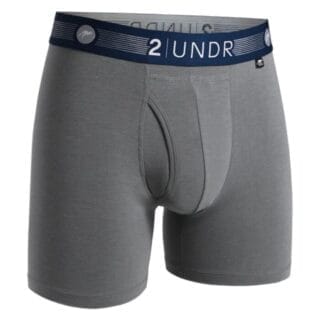 2undr Flow Shift Boxer Herren S Grau - Atmungsaktiv & Bequem für Sport