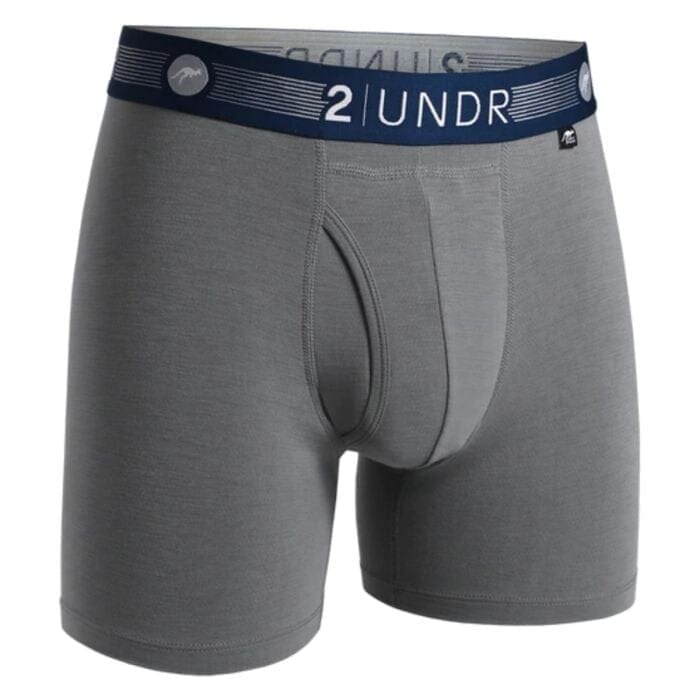 2undr Flow Shift Boxer Herren S Grau - Atmungsaktiv & Bequem für Sport