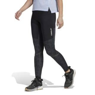 Adidas Agravic Tight Damen Gr. 40 - Schwarz, ideal für Laufen und Training