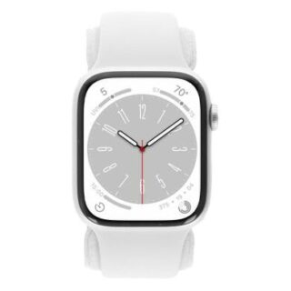 Apple Watch Series 8 GPS 45mm Aluminium silber Sportarmband