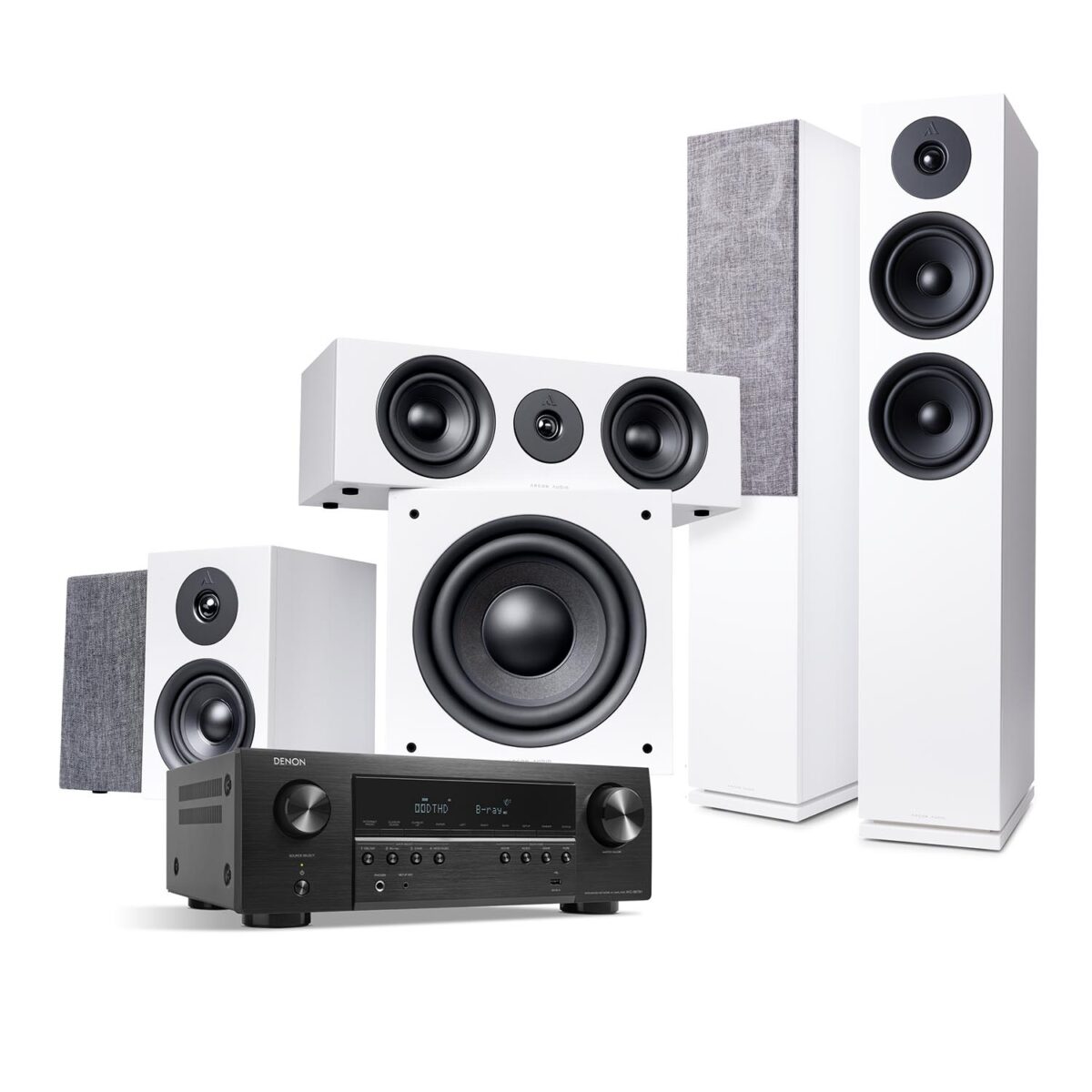 Argon Audio Forus 55 + Center + Forus 4 Heimkino-System