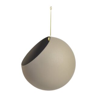 AYTM GLOBE hängender Blumentopf Ø21 cm h32 cm Taupe