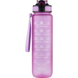 Beauty Rebels Motivational Water Bottle 1 L Lilac