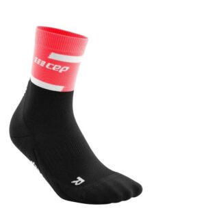 CEP Run Socks Mid Cut V4 Damen Schwarz/Pink Gr. 34-37 - Optimaler Komfort für Läufer