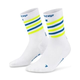 CEP The Run Limited 2024 Mid Cut Sock Damen Gr. 34-37 – Weiß, atmungsaktive Socken für optimalen Komfort beim Laufen