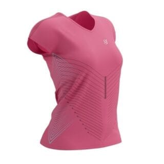 Compressport Performance SS T-Shirt Damen XS - Pink, atmungsaktiv & leicht für Läufer
