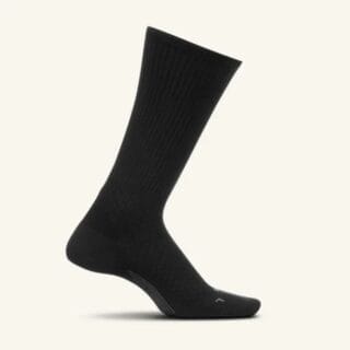Feetures PF Relief Ultra Light S-34-37 Herren Schwarz - Komfortable Laufsocken für Plantarfasziitis
