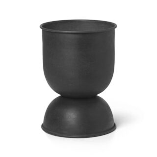 ferm LIVING Hourglass Blumentopf extra small Ø21 cm Schwarz-dunkelgrau