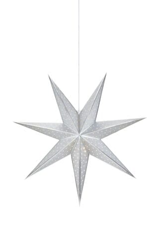 Glitter Stern Silber 75 cm