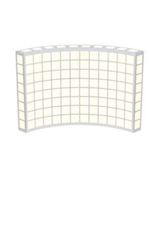 Kino Wandlampe/Deckenlampe Weiß