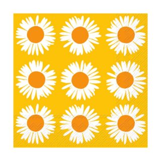 Marimekko Auringonkukka Serviette 33x33 cm 20er-Pack Orange-yellow