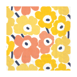 Marimekko Mini Unikko Servietten 20er-Pack Yellow