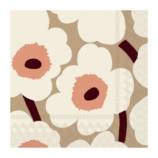 Marimekko Unikko Serviette 33x33cm 20er Pack Cream