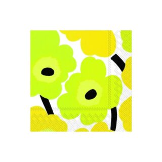 Marimekko Unikko Serviette 33x33cm 20er Pack Gelb