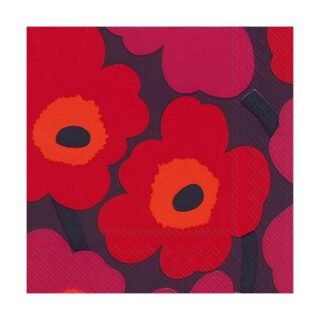 Marimekko Unikko Serviette 33x33cm 20er Pack Mauve