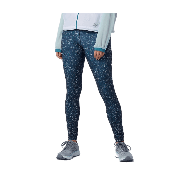 New Balance Printed Impact Run Tight Damen XS - Laufhose für Komfort & Performance