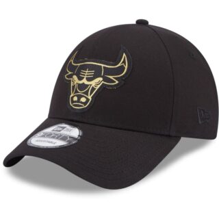 New Era 9Forty Cap - METALLIC Chicago Bulls schwarz