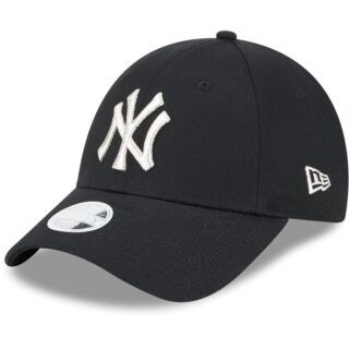 New Era 9Forty Damen Cap - METALLIC New York Yankees schwarz