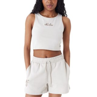 New Era Ladies Cropped Tank Top stone beige