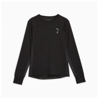 Puma Damen Seasons Polypropylen Regen Langarmshirt - Größe L, Schwarz