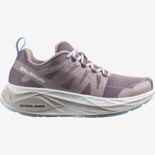 Salomon Glide Max Damen Laufschuhe Gr. 36 Weiß/Lila - Komfort & Performance