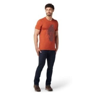 Smartwool Always Explore T-Shirt Herren S Slim Fit Orange