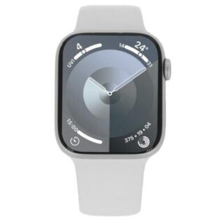 Apple Watch SE 2 GPS + Cellular 44mm Aluminium silber Sportarmband weiß