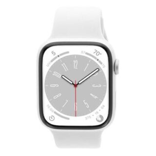 Apple Watch Series 8 GPS + Cellular 45mm Aluminium silber Sportarmband