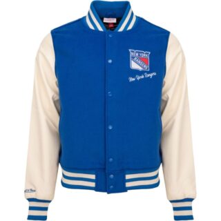 M&N Legacy Varsity College Jacke - NHL New York Rangers