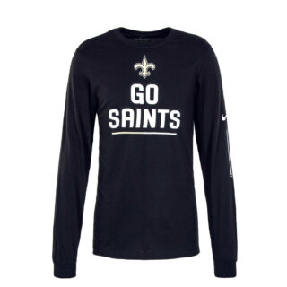 Herren Longsleeve - New Orleans Saints - Black,XL,Schwarz