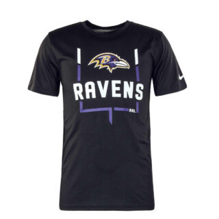 Herren T-Shirt - NFL Baltimore Ravens - Black,XL,Schwarz