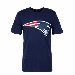 Herren T-Shirt - NFL New England Patriots Logo - College Navy,L,Blau