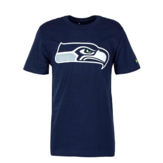 Herren T-Shirt - NFL Seattle Seahawks Logo - College Navy,S,Blau