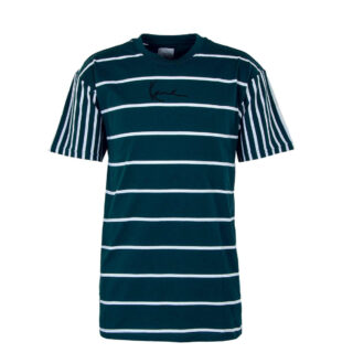 Herren T-Shirt - Small Signature Block Stripe - Dark Teal,2XL,Grün