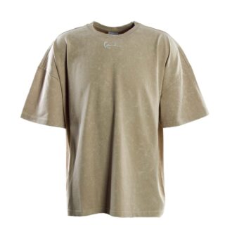 Herren T-Shirt - Small Signature Heavy - Taupe,M,Braun