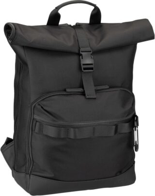 Jost Lindberg 3640 in Schwarz (25.7 Liter), Rolltop Rucksack