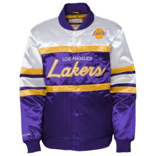 M&N Heavyweight Satin Jacke - SCRIPT Los Angeles Lakers