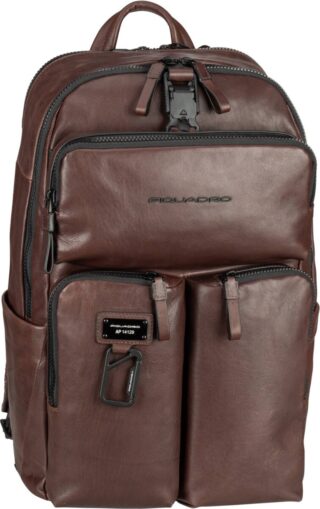 Piquadro Harper Backpack 5676 RFID in Braun (25 Liter), Rucksack / Backpack