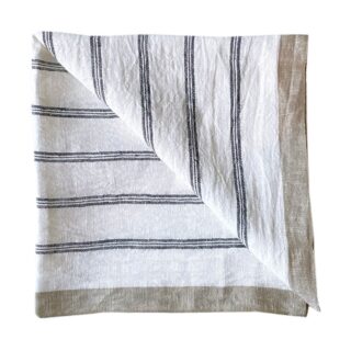 Tell Me More Maya Leinenserviette 50x50 cm Navy Stripe