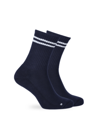 Tennissocken 2 Paar Basic Bio-Baumwolle Unisex Dunkelblau 39-42 ZOCKN