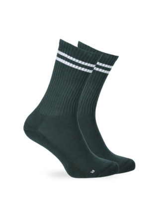 Tennissocken 2 Paar Basic Bio-Baumwolle Unisex Dunkelgrün 39-42 ZOCKN