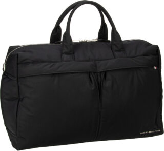 Tommy Hilfiger TH Signature Duffle SP24 in Schwarz (34.5 Liter), Weekender