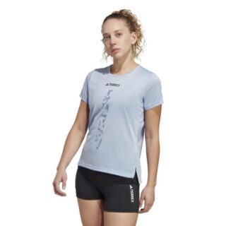 Adidas AGR Shirt Damen XS - Blau, Sportshirt für Lauf- und Freizeitaktivitäten