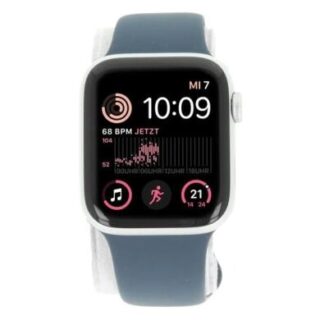 Apple Watch SE 2 GPS + Cellular 40mm Aluminium silber Sportarmband sturmblau S/M