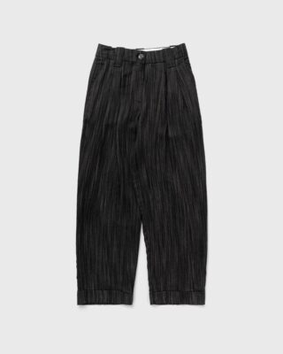 Drapey Stripe Suiting Mid Waist Pleat Pants