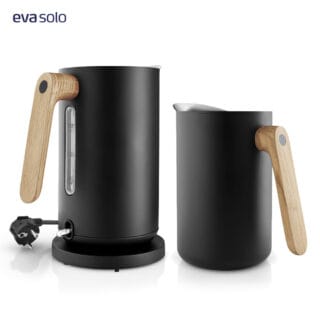 Eva Solo Nordic Kitchen Wasserkocher 1,5 L und Isolierkanne 1,0 L Schwarz im Set