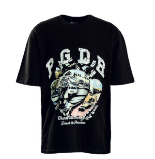 Herren T-Shirt - Reid Oversized - Black Ink,M,Schwarz