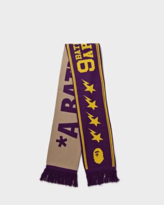 JACQUARD BAPE LOGO LONG SCARF