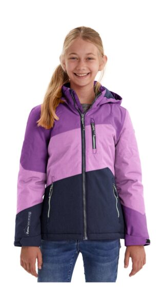 Killtec Outdoorjacke "Lynge GRLS JCKT B", Wasserdichte Winterjacke mit Kapuze, Fleece, verstellbaren Ärmeln