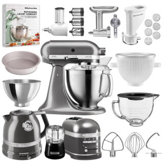 KitchenAid Artisan 5KSM185PSEBK BigXXL mit Toaster, Wasserkocher, Icemaker uvm.